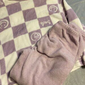 Soft Purple Fleece Pajama Set ~ Size Small